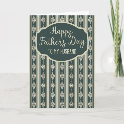 Vaderdag voor mijn man traditionele boho streep kaart (Voorkant)