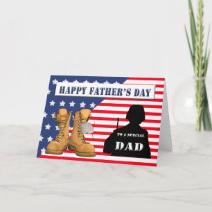 Vaderdag voor Militaire Papa Kaart
