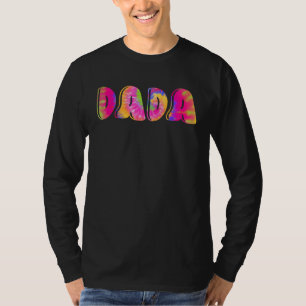 Vaderdag Voor Nieuwe Vader Dada Hem Papa Tie Dye T-shirt
