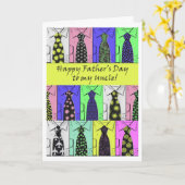 Vaderdag voor oom, Shirten en Stropdassen Kaart (Gele Bloem)