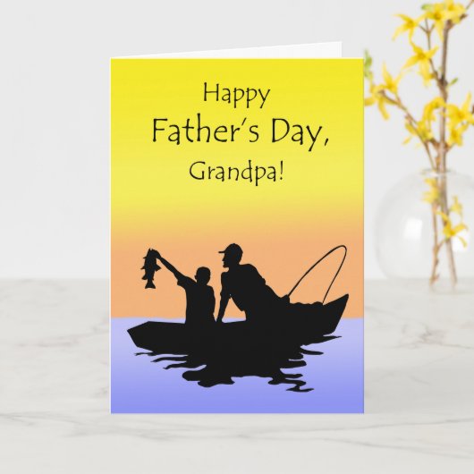 Vaderdag voor opa, Gevist scene Kaart (Gele Bloem)