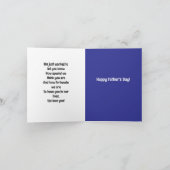 Vaderdag voor opa gevouwen wenskaart kaart (Binnen)