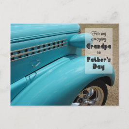 Vaderdag voor Opa Hot Rod Humor Foto Briefkaart