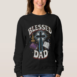 Vaderdag voor pap Husband Blessed Dad Christelijk Trui