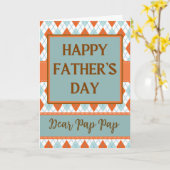 Vaderdag voor Pap Pap Diamond Argyle-ontwerp Kaart (Gele Bloem)
