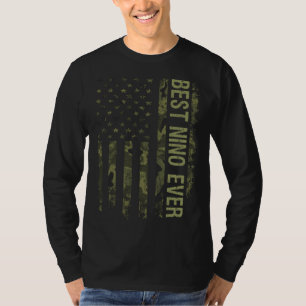 Vaderdag Voor Papa Beste Nino Ooit Amerikaanse Vla T-shirt