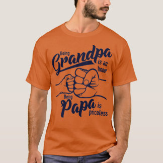 Vaderdag voor papa is prijs een eerbetoon die papa t-shirt