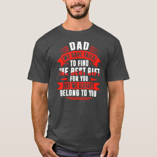 Vaderdag voor papa van Daughter Son Wife voor T-shirt