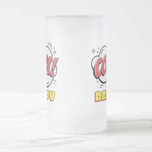 Vaderdag voor pop-stijl matglas bierpul (Center)