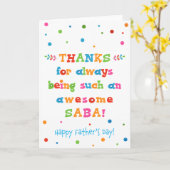 Vaderdag voor Saba Kaart (Gele Bloem)