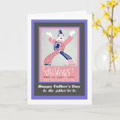 Vaderdag, voor vader-aan-is, Clown Kaart (Gele Bloem)