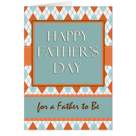 Vaderdag voor vader om te zijn, ontwerp van Argyle (Voorkant)