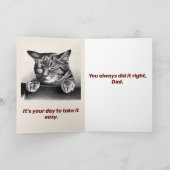 Vaderdag voor verbonden vader feestdagen kaart (Binnen)