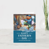 Vaderdag voor visliefhebbende papa kaart (Voorkant)