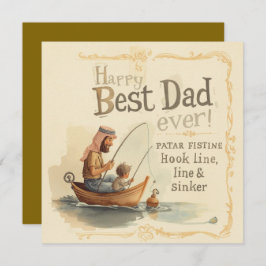 Vaderdag voor visliefhebbende papa kaart
