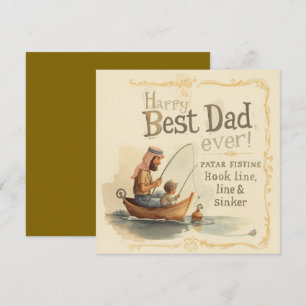Vaderdag voor visliefhebbende papa kaart