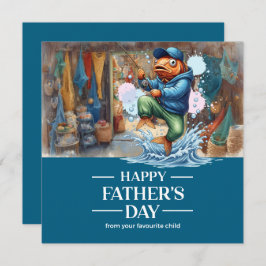 Vaderdag voor Vissen Lover Dad Kaart