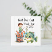 Vaderdag voor Vissen Lover Dad Kaart (Staand voorkant)