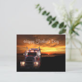 Vaderdag voor vrachtwagenchauffeur briefkaart (Staand voorkant)