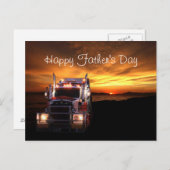 Vaderdag voor vrachtwagenchauffeur briefkaart (Voorkant / Achterkant)