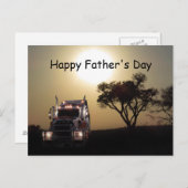 Vaderdag voor vrachtwagenchauffeurs briefkaart (Voorkant / Achterkant)