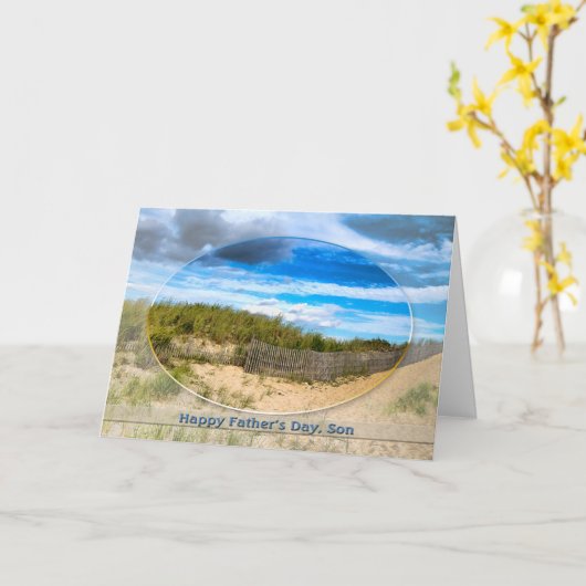 VADERDAG - VOOR ZOON - AFBEELDING BEACH/SHORE KAART (Gele Bloem)