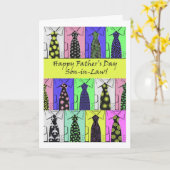 Vaderdag voor Zoon in de wet, Shirten en Stropdass Kaart (Gele Bloem)