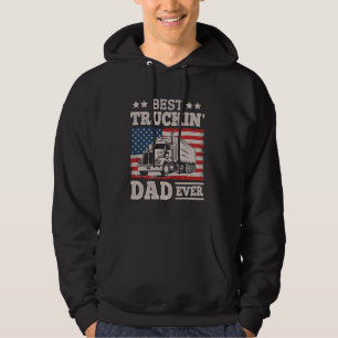 Vaderdag Vrachtwagenchauffeur VS Vlag Beste Vracht Hoodie