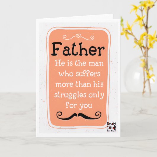 Vaderdag - Waardering Kaart (Gele Bloem)