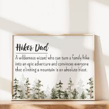 Vaderdag wandelaar vader gepersonaliseerde offerte
