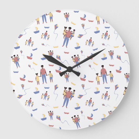 Vaderdag wandklok (Voorkant)