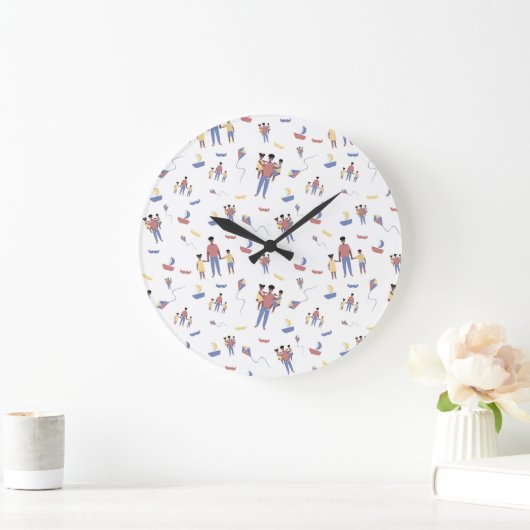 Vaderdag wandklok (Huis)