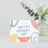 Vaderdag Waterverf Briefkaart (Staand voorkant)