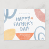 Vaderdag Waterverf Briefkaart (Voorkant)