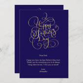 Vaderdag wensen kaart (Voorkant / Achterkant)