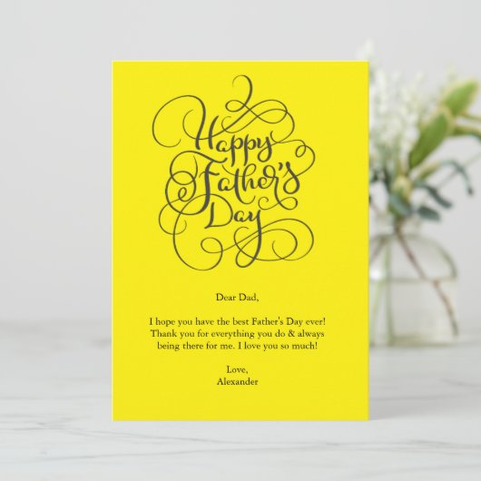 Vaderdag wensen kaart (Staand voorkant)