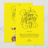 Vaderdag wensen kaart (Voorkant / Achterkant)