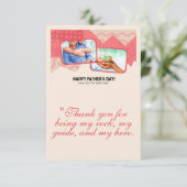 Vaderdag-Wenskaart Bedankkaart (Staand voorkant)