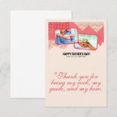 Vaderdag-Wenskaart Bedankkaart (Voorkant / Achterkant)