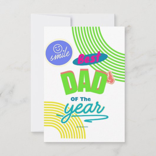 Vaderdag Wenskaart Bedankkaart (Voorkant)