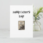 Vaderdag wenskaart feestdagenkaart (Staand voorkant)