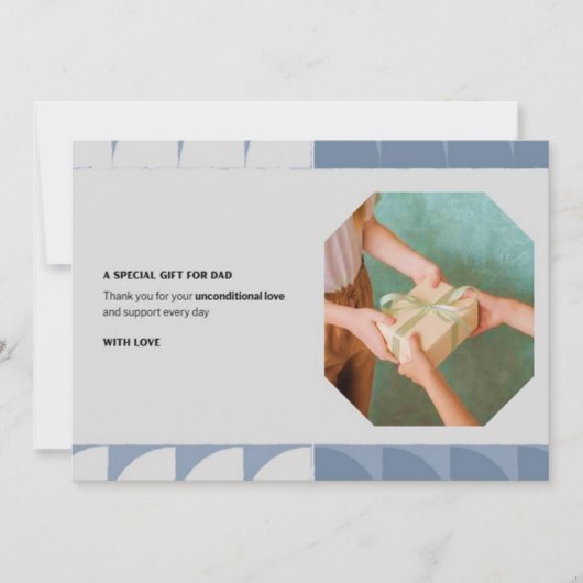 Vaderdag Wenskaart Feestdagenkaart (Voorkant)