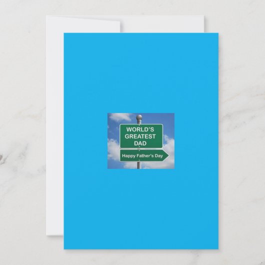 Vaderdag wenskaart feestdagenkaart (Voorkant)