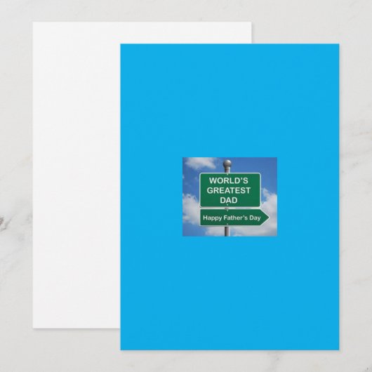 Vaderdag wenskaart feestdagenkaart (Voorkant / Achterkant)