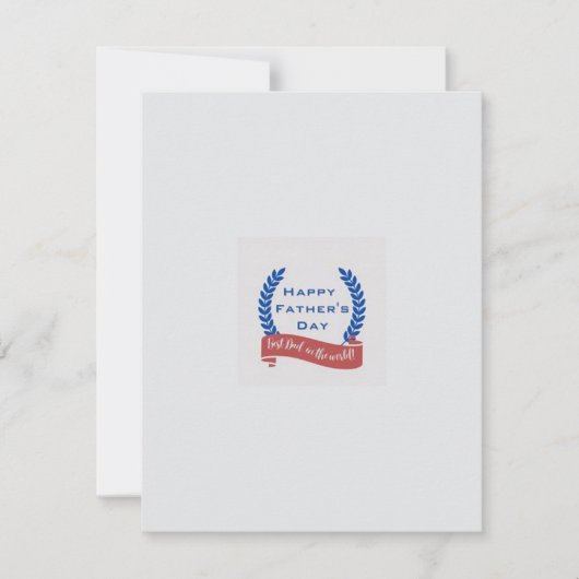 Vaderdag wenskaart feestdagenkaart (Voorkant)