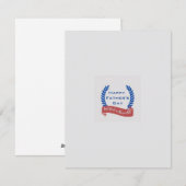 Vaderdag wenskaart feestdagenkaart (Voorkant / Achterkant)