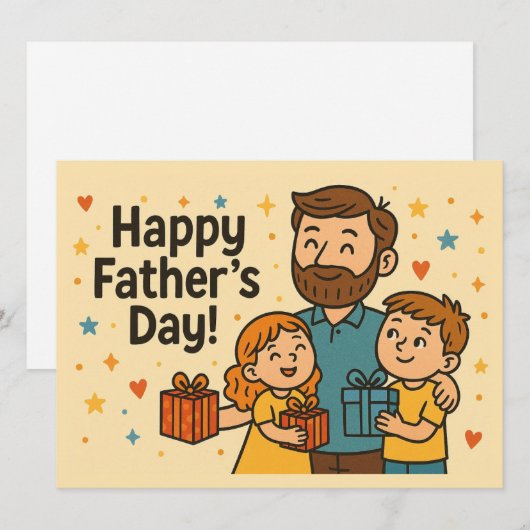 VADERDAG-WENSKAART FEESTDAGENKAART (Voorkant / Achterkant)