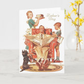  Vaderdag Wenskaart Kaart (Gele Bloem)