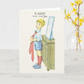  Vaderdag Wenskaart Kaart (Gele Bloem)