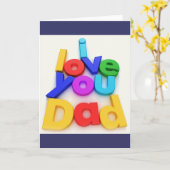 Vaderdag Wenskaart Kaart (Gele Bloem)